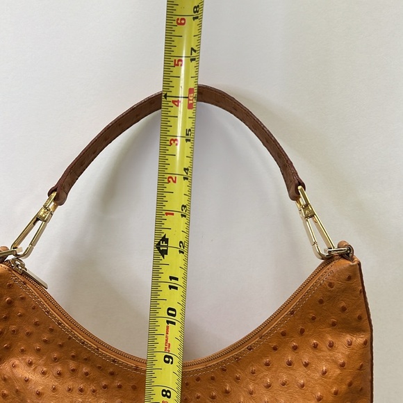 SOLD IN STORE Tanner Made in Italy Genuine Leather Embossed Shoulder Bag - Picture 14 of 16